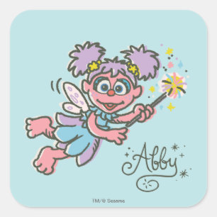 Adesivo Quadrado Abby Cadabby Flying