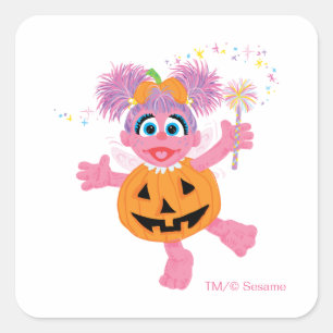 Adesivo Quadrado Abby Cadabby Tão Fofa quanto uma Abóbora