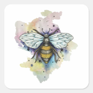 Adesivo Quadrado Abelhas Cuecas E Lava-Íris Clássicos