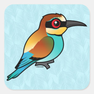 Adesivo Quadrado Abelhas europeias Birdorable