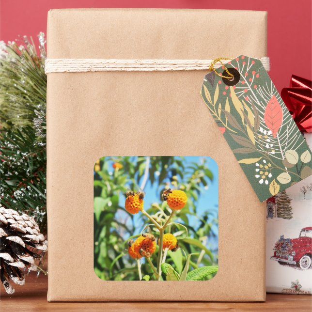 Adesivo Quadrado Abelhas no Trabalho (Feriado)