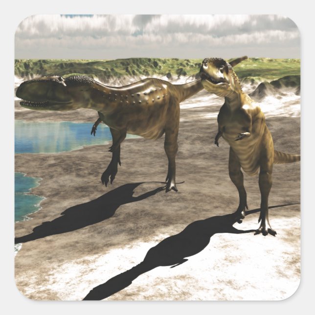 Adesivo Quadrado Abelissauro 2 (Frente)