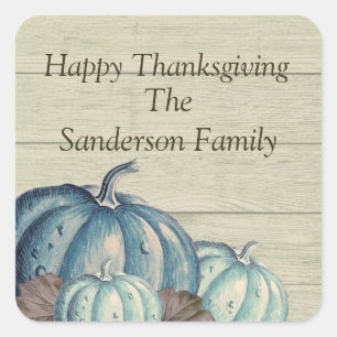 Adesivo Quadrado Abóbora-Cinza-branca outono outono Abóbora-se Abób