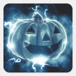 Adesivo Quadrado Abóbora de Natal