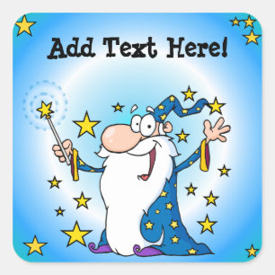 Adesivo Quadrado Abra Cadabra Magic Stickers