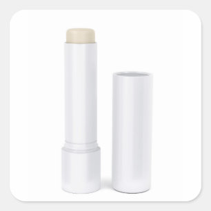 Adesivo Quadrado Abre o bastão do lábio