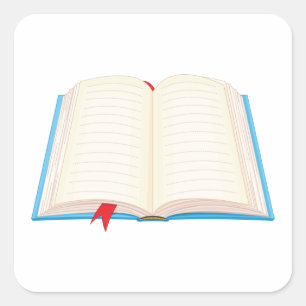 Adesivo Quadrado Abrir Livro