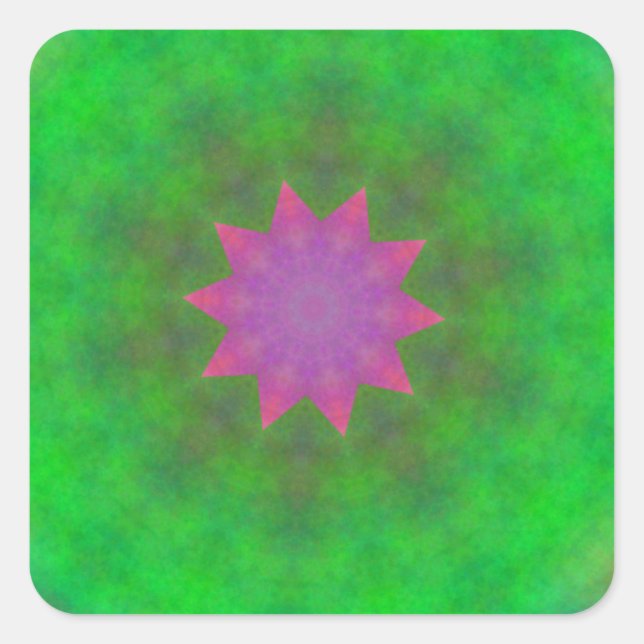 Adesivo Quadrado Abstrato (Frente)