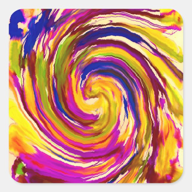 Adesivo Quadrado Abstrato (Frente)