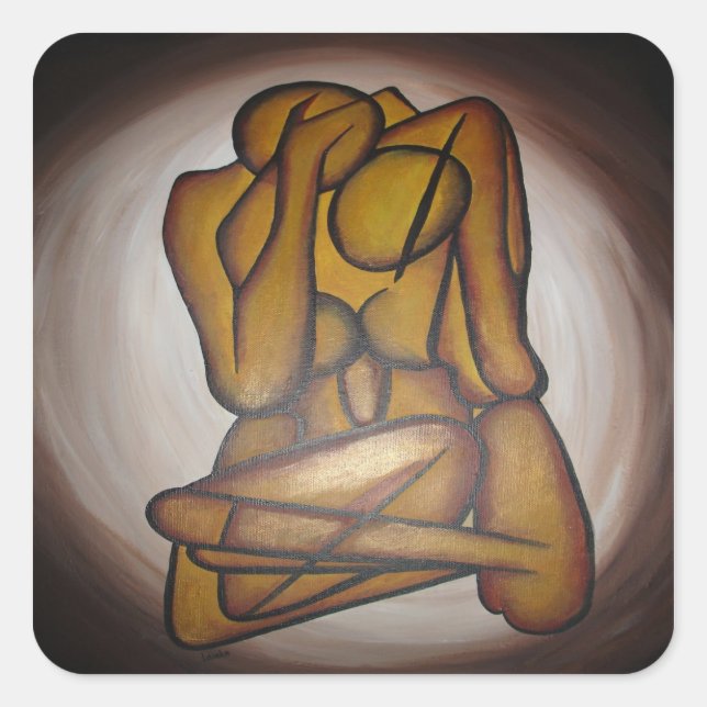 Adesivo Quadrado Abstrato (Frente)