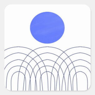 Adesivo Quadrado abstrato