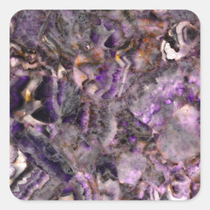 Adesivo Quadrado Abstrato Ametist Quartz