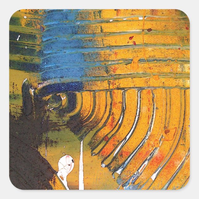 Adesivo Quadrado Abstrato Art (Frente)