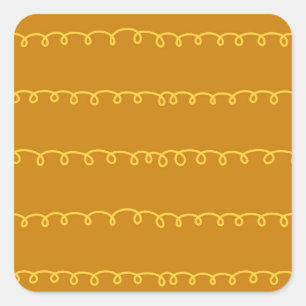 Adesivo Quadrado Abstrato Art: Modern Wrapping Design