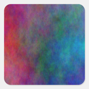 Adesivo Quadrado Abstrato digital colorido