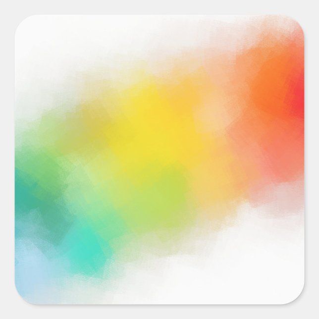 Adesivo Quadrado Abstrato Moderna do Modelo de Vazio Personalizado (Frente)