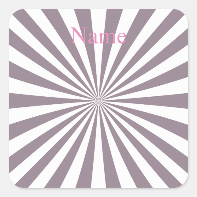 Adesivo Quadrado Abstrato Starburst Thunder_Cove (Frente)