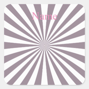 Adesivo Quadrado Abstrato Starburst Thunder_Cove