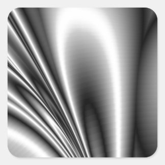 Adesivo Quadrado Abstrato Steel Waves Metálicas