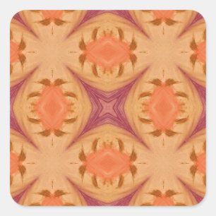 Adesivo Quadrado Abstrato Sunset