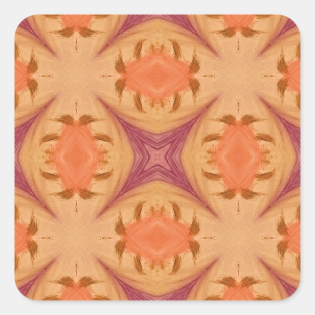 Adesivo Quadrado Abstrato Sunset (Frente)