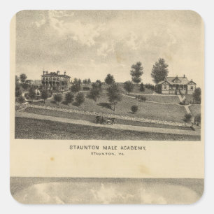 Adesivo Quadrado Academia do homem de Staunton