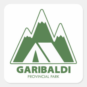 Adesivo Quadrado Acampamento nas Montanhas do Parque Provincial Gar