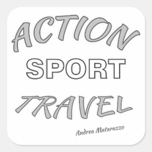 Adesivo Quadrado Ação Esporte Viagem