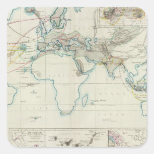 Adesivo Quadrado Ação vulcânica