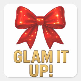 Adesivo Quadrado Acelere o Arco Sparkle — Confie em energia