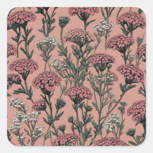 Adesivo Quadrado Achillea Desert Eve Deep Rosa
