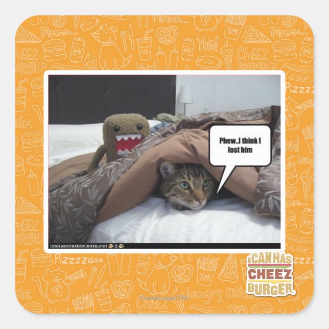 Adesivo Quadrado Acho que o perdi. (Frente)