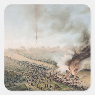 Adesivo Quadrado Acidente na ferrovia Versalhes-Bellevue