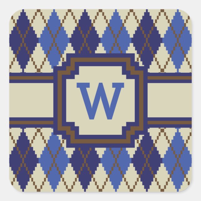 Adesivo Quadrado Acondicionador de Estilo do Cone Blueberry (Frente)