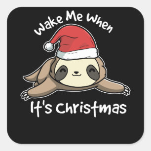 Adesivo Quadrado Acorde-me acima de quando é bastão de doces da