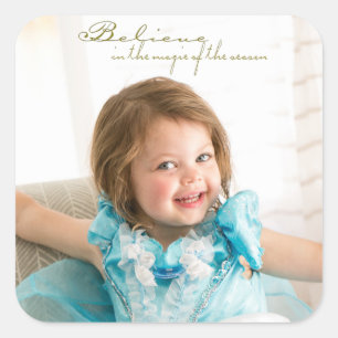 Adesivo Quadrado Acredite na mágica