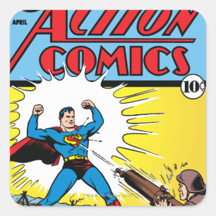 Adesivo Quadrado Action Comics #35