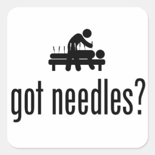 Adesivo Quadrado Acupunctura