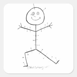 Adesivo Quadrado Acupuntura adesiva