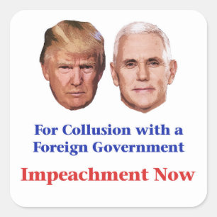 Adesivo Quadrado Acuse o trunfo e as moedas de um centavo para o