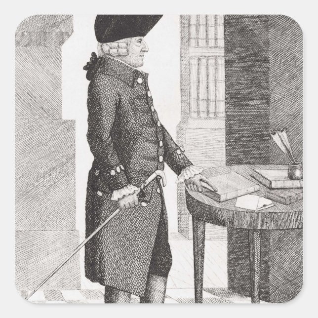 Adesivo Quadrado Adam Smith (Frente)