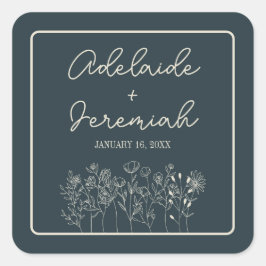Adesivo Quadrado Adelaide | Cores Curadas | Casamento