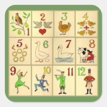 Adesivos, Glossy, Grande, NATAL DE 3 polegadas ART