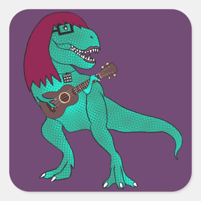 Adesivo Quadrado ADH T-Rex (Frente)
