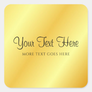 Adesivo Quadrado Adicionar seu texto Monograma Nome inicial Tipogra