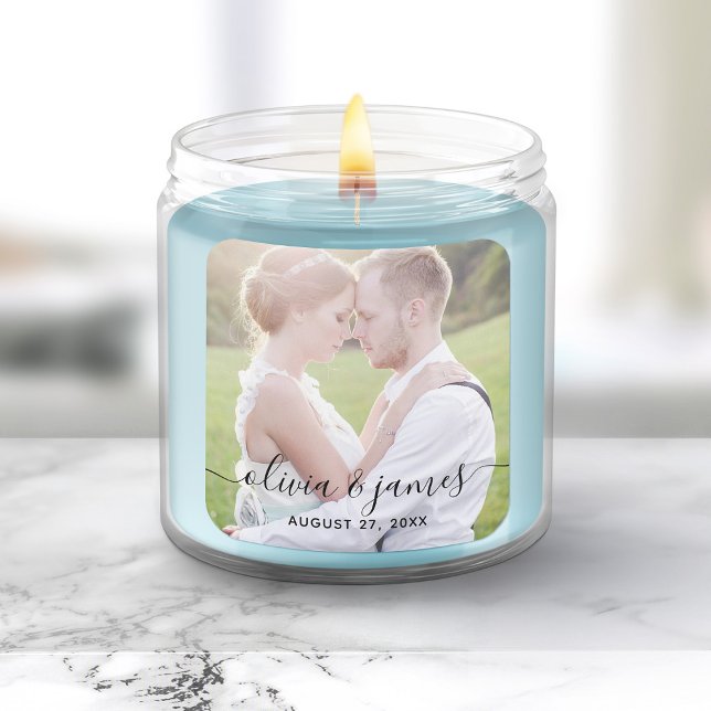 Adesivo Quadrado Adicione Seu Casamento De Caligrafia Com Na moda d (Criador carregado)