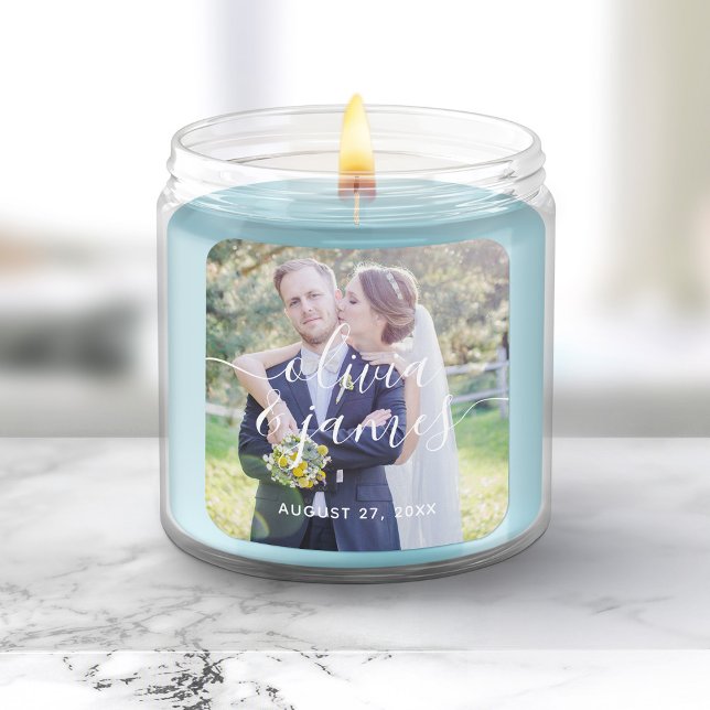 Adesivo Quadrado Adicione Seu Casamento De Caligrafia Com Na moda D (Criador carregado)