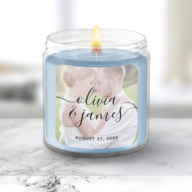 Adesivo Quadrado Adicione Seu Casamento De Caligrafia Com Na moda D (Criador carregado)