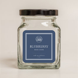 Adesivo Quadrado Adicione Seu Logotipo Cores Personalizadas Clássic