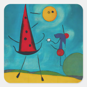 Adesivo Quadrado Adicione Seu Próprio Texto Olá Bom Dia